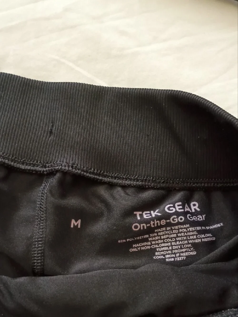 Tek Gear Black Pull-On Athletic Skort with Drawstring